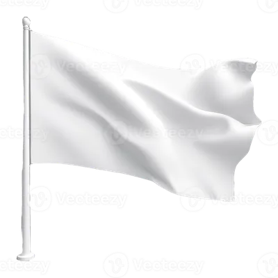 White Flag On Clear Blue Sky Stock Photo - Download Image Now - Raise the  White Flag, White Flag, Flag - iStock