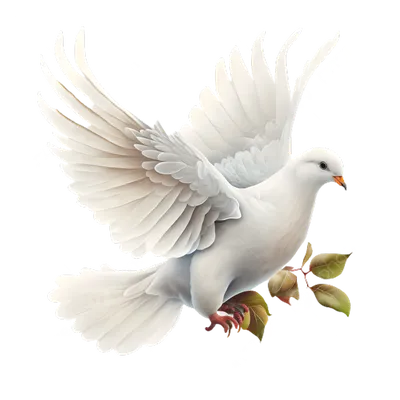 Белый голубь в полёте …» — создано в Шедевруме