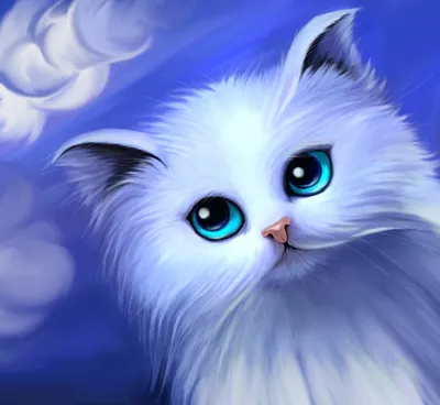 Белый Кот, Painting by Scripnic | Artmajeur