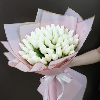 1️⃣ Заказать 15 белых тюльпанов с доставкой в Алматы