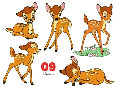 Bambi and a Butterfly by GreatSpaceBeaver on DeviantArt