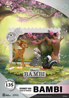 Cartoony bambi movie poster on Craiyon