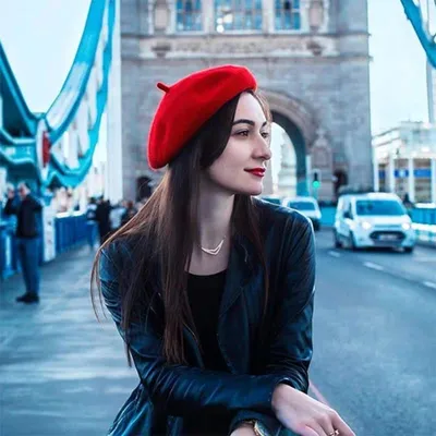 Французский женский берет Красный (ID#1274539631), цена: 270 ₴, купить на  Prom.ua
