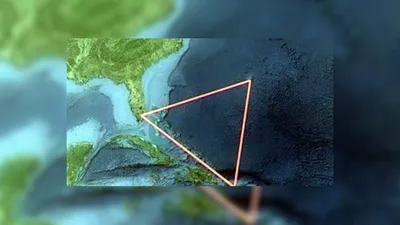 Карта Вектора Бермудских Островов Треугольник Отмеченный Красным Цветом —  стоковая векторная графика и другие изображения на тему Бермудский  треугольник - iStock