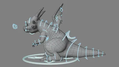 Мультяшный дракон 3D Модель $249 - .obj .blend - Free3D