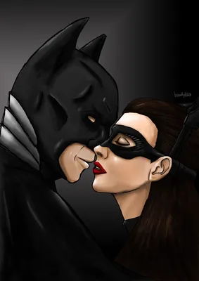 Бэтмен»: Темный рыцарь и Женщина-кошка обнимаются на новом романтическом  фан-арте