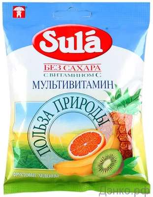 Дэнко.РФ - Леденцы sula без сахара (мультивитамин) 60г