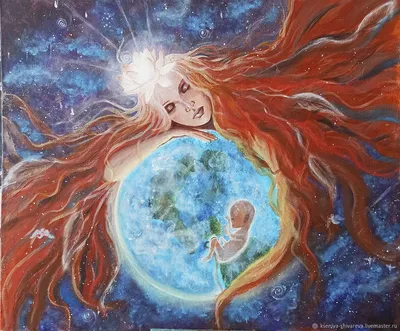 Безусловная любовь (медитативная картина на зачатие) – заказать на Ярмарке  Мастеров – OLE5WBY | Картины, Оренбург