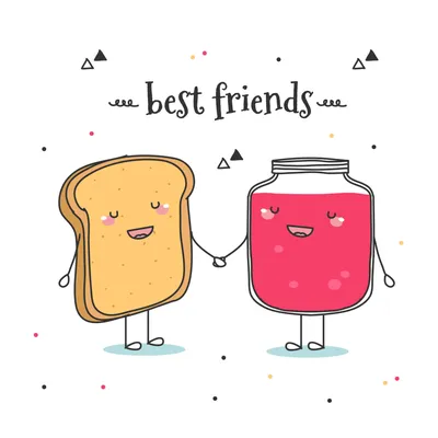 BFF - Best Friends Forever Colorful Logo. With Two Like Hands With Thumbs  Up. Adjustable Stroke Width. Royalty Free SVG, Cliparts, Vectors, and Stock  Illustration. Image 140355460.