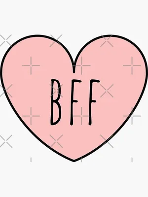 BFF - Pink Heart\" Poster for Sale by KarolinaPaz | Redbubble