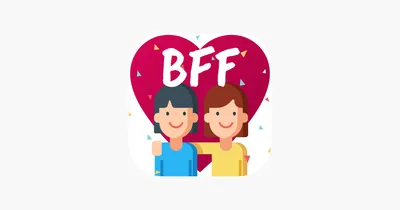 Bff - best friends forever Royalty Free Vector Image