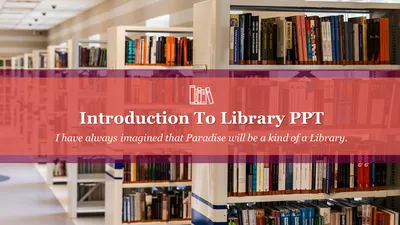 Домашняя библиотека - бесплатный шаблон для создания презентации PowerPoint