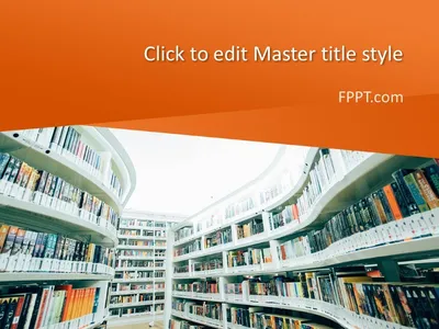 Free Modern Library PowerPoint Template - Free PowerPoint Templates