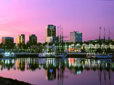 Пляж Лонг Бич (Long Beach) в Лос-Анджелесе