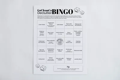 Declutter BINGO – BleachPrayLove