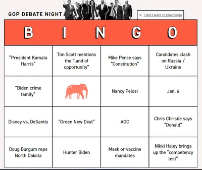GOP debate bingo: Play with POLITICO as we analyze the candidates live