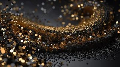 Золото Glitter 7. 7 С золотой гламурные Glister освещает блестящие искры на  черном фоне Стоковое Изображение - изображение насчитывающей очарование,  драгоценности: 208486129