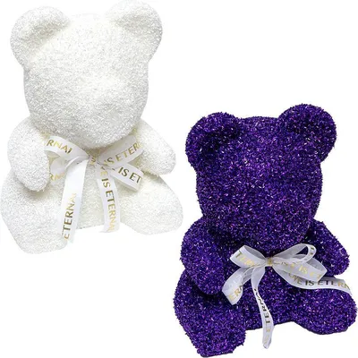 Купить Мягкая игрушка «Медведь», блестящий бант, цвет МИКС в Новосибирске,  цена, недорого - интернет магазин Подарок Плюс