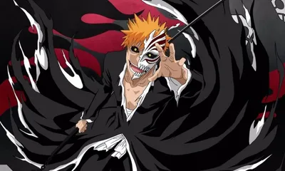 Ichigo Kurosaki Wallpaper 4K, Bleach, 5K, Red background