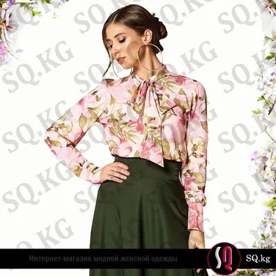 Блузка с асимметричной горловиной 0386 купить в интернет-магазине  ModaVpluse.ru