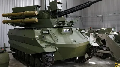 Россия в ходе учений впервые применила боевые роботы «Платформа-М» — РБК