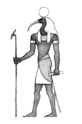 бог тот граф из абидос стоковое изображение. изображение насчитывающей тота  - 218119035