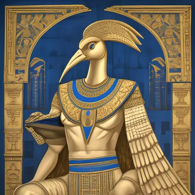 Тот - бог письменности и математики в египетской мифологии» — создано в  Шедевруме