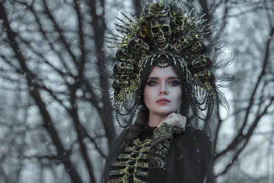 Сибирячка снялась в образе славянской богини зимы и смерти Мары октябрь  2022 года - 26 октября 2022 - НГС.ру