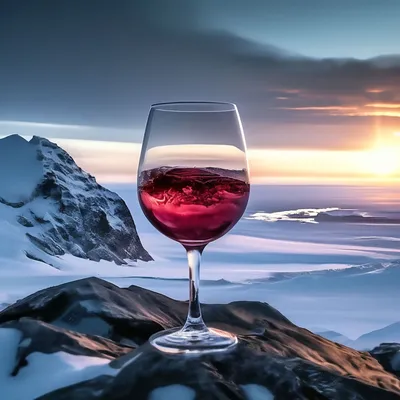 Бокал вина в Арктике, …» — создано в Шедевруме