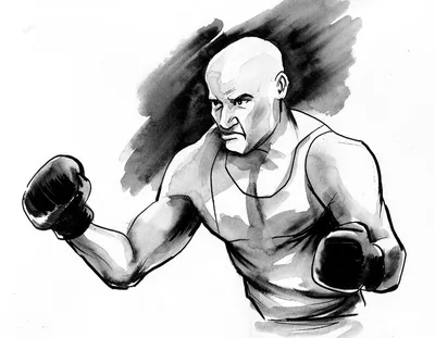 Бокс 3д рисунок детализированный и …» — создано в Шедевруме