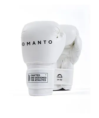 Купить БОКСЕРСКИЕ ПЕРЧАТКИ MANTO BOXING GLOVES IMPACT WHITE в белом цвете