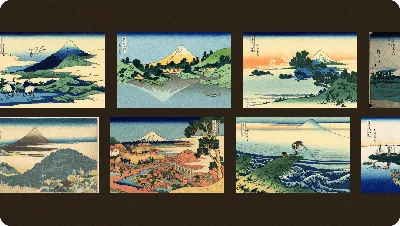 ArtZakaz Картина на холсте/\"Большая волна в Канагаве\" Хокусай,40х30см