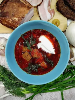 Борщ домашний украинский на свиных ребрах рецепт – Украинская кухня: Супы.  «Еда»