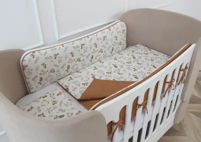 Бортики для кроватки с одеялком «Единорожки»– купить в интернет-магазине,  цена, заказ online