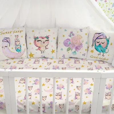 Бортики-игрушки в кроватку для новорожденных – купить в интернет-магазине  HobbyPortal.ru с доставкой