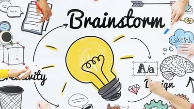 Brainstorm Clipart Transparent PNG Hd, Vector Portrait Of Brainstorming,  Thinking, Thought, Brain PNG Image For Free Download
