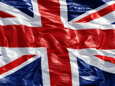 Скачать обои Британский флаг, английский флаг, ветер на рабочий стол из  раздела картинок Красивые
