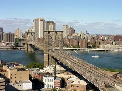 Фотообои на стену «Бруклинский мост». WG 00114 Brooklyn Bridge