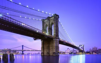 Фотокартина на холсте - Бруклинский мост днем