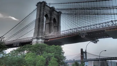Пазл бруклинский мост - разгадать онлайн из раздела \"Города\" бесплатно