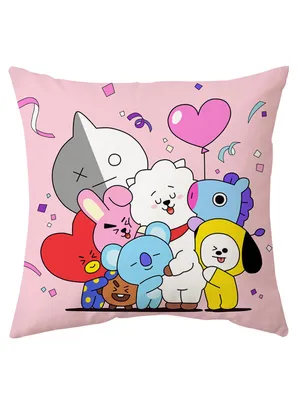 Фон для телефона: каваи, милый, Bt21, бт, Chimmy, Tata, Snooky, Cooky, Rj,  Koya, Mang