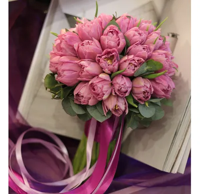 ᐉ Купить Букет тюльпанов \"Весенняя мелодия\" цена 3290 грн