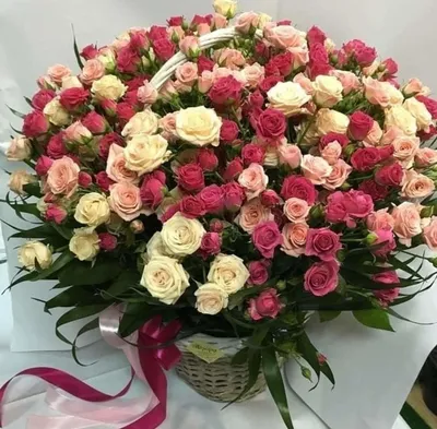 Открытка с Днём рождения - букет цветов и пожелание для Ани