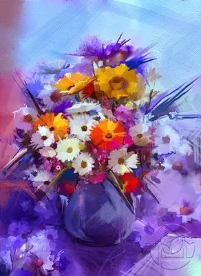 Букет невесты из оксипеталума и душистого горошка/весенних цветов -  заказать доставку цветов в Москве от Leto Flowers