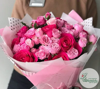 Букет из розовых роз | Цветы в Вольске