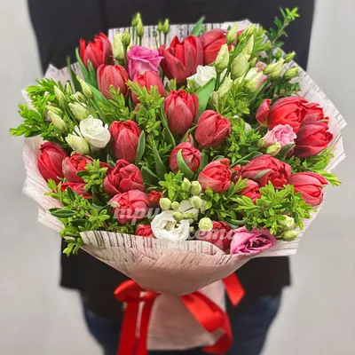 Букет тюльпанов «Феерия» - интернет-магазин «Funburg.ru»