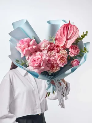 Букет цветов «Розовый микс» - Красивые цветы в Тамбове