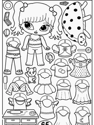 Домик для бумажных кукол лол - paper-dolls - скачать на Wildberries  Цифровой | 173995