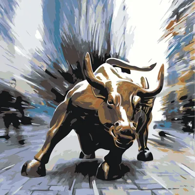 Alex Bulldoserist - Голова быка, 2019, 70×50 см: Описание произведения |  Артхив
