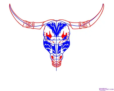 Голова быка рисунок простой (40 фото) » Рисунки для срисовки и не только